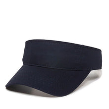 Load image into Gallery viewer, Navy Sun Visor Comfort Fit Adjustable Visor Cap Open Hat Unisex Adult
