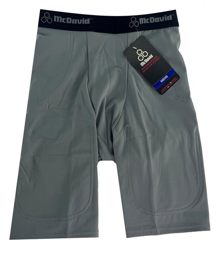 McDavid Girdle 750T Pro 5-Pocket Football 5 Pad Pocket Compression Shorts Grey