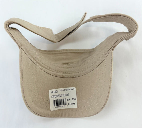 Khaki Sun Visor Comfort Fit Adjustable Visor Cap Open Hat Unisex Adult