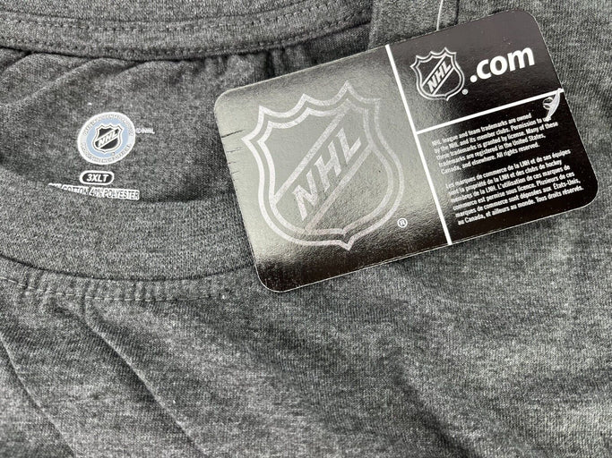 NHL Calgary Flames Hockey Men's Licensed Screen Print T-Shirt, Gray, Big & Tall