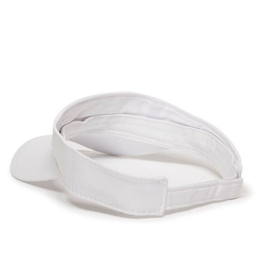 White Sun Visor Comfort Fit Adjustable Visor Cap Open Hat Unisex Adult