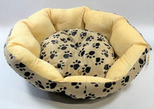 Load image into Gallery viewer, Lot of 12 Dog Bed Pet Beds Soft Plush Paw Print Pattern Comfort Pads Size Small
