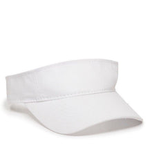 Load image into Gallery viewer, White Sun Visor Comfort Fit Adjustable Visor Cap Open Hat Unisex Adult
