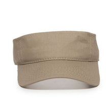 Load image into Gallery viewer, Khaki Sun Visor Comfort Fit Adjustable Visor Cap Open Hat Unisex Adult
