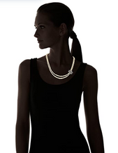 Load image into Gallery viewer, Ben-Amun Pearl Necklace with Crystal Stations
