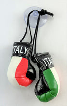 Load image into Gallery viewer, Mini Boxing Gloves ITALY Country Flag National Pride MMA Locker Car Mirror D√©cor
