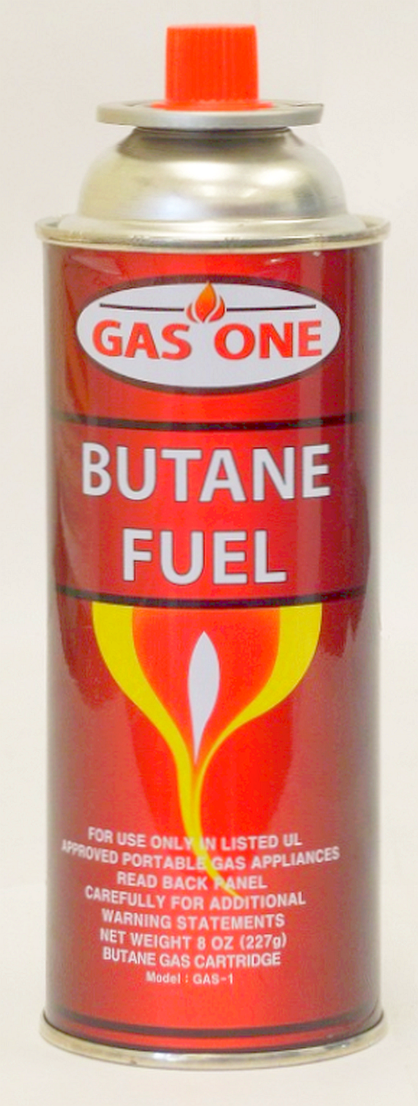 Gas One Butane Fuel Canister, 8oz Butane Gas Cartridge for Stove, Torch, etc.