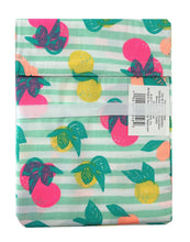 Load image into Gallery viewer, Oh Joy! Neon Fruit Striped Crib Sheet, Standard Size Fitted Sheet
