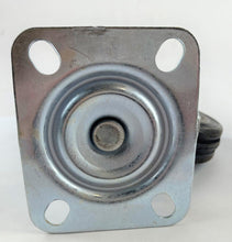 Load image into Gallery viewer, 4&quot; Rubber Caster Wheel Swivel Steel Metal Top Plate Rubber Base Replacement
