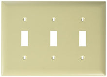 Load image into Gallery viewer, Legrand-Pass &amp; Seymour TP1ICP Trade Master Nylon Wall Plate with One Toggle Switch Opening
