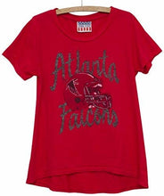 Load image into Gallery viewer, Junk Food NFL Girl&#39;s Youth Game Day Glitter Tee
