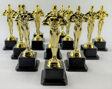 Load image into Gallery viewer, Lot of 36 Gold Award Trophies - Blank Multi-Use Statue Trophy Awards for Competitions
