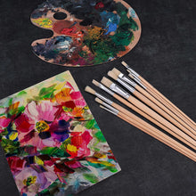 Load image into Gallery viewer, Zen Art Supply 10 Pc Artist Paint Brush Set All Purpose Oil Watercolor Acrylic

