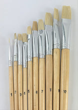 Load image into Gallery viewer, Zen Art Supply 10 Pc Artist Paint Brush Set All Purpose Oil Watercolor Acrylic
