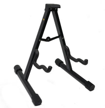 Load image into Gallery viewer, GUITAR STAND A-Frame Design - Black Heavy Duty Padded Folding MODERN DISPLAY New
