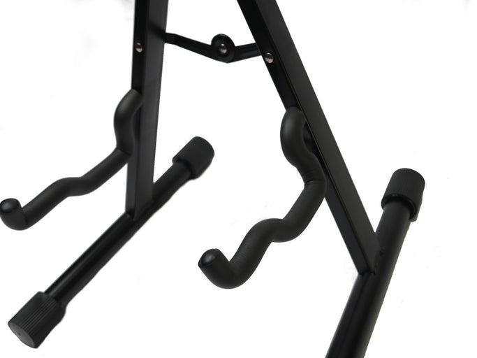 GUITAR STAND A-Frame Design - Black Heavy Duty Padded Folding MODERN DISPLAY New