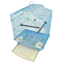 Load image into Gallery viewer, Bird Cage 14&quot; Hanging Wire Bird House BLUE
