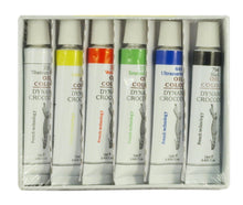 Load image into Gallery viewer, 6 Color Oil Paint Set 12 ml Tubes Artist Draw Painting Rainbow Pigment
