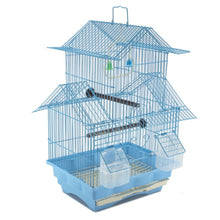 Load image into Gallery viewer, Bird Cage 18&quot; Hanging Wire Bird House BLUE
