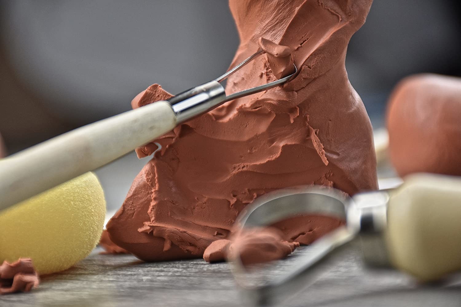 Clay Pottery Tool Kit 8 Piece Set for Ceramics, Wax Carving, Sculpting, Molding