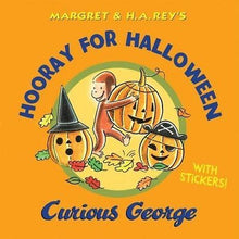 Load image into Gallery viewer, Hooray for Halloween Curious George Kids Book with Stickers
