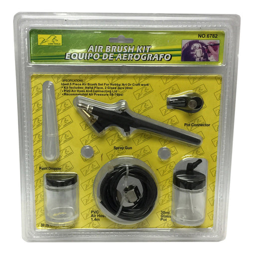 AIR BRUSH KIT Hose Paint Jar/Cans Airbrush Spray Gun Tanning Tattoo  NEW