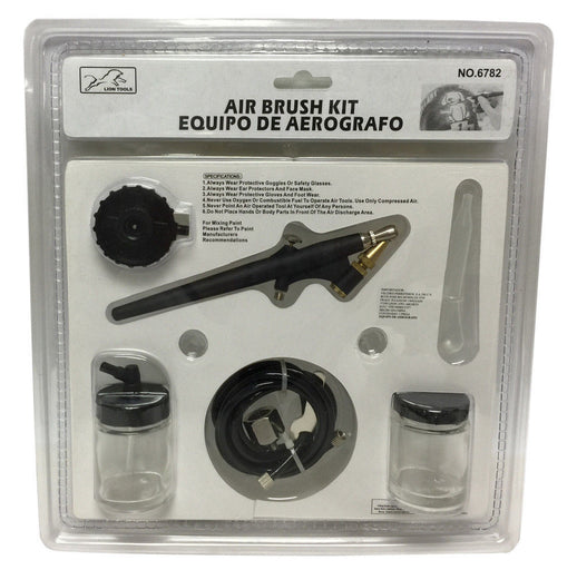 AIR BRUSH KIT Hose Paint Jar/Cans Airbrush Spray Gun Tanning Tattoo  NEW