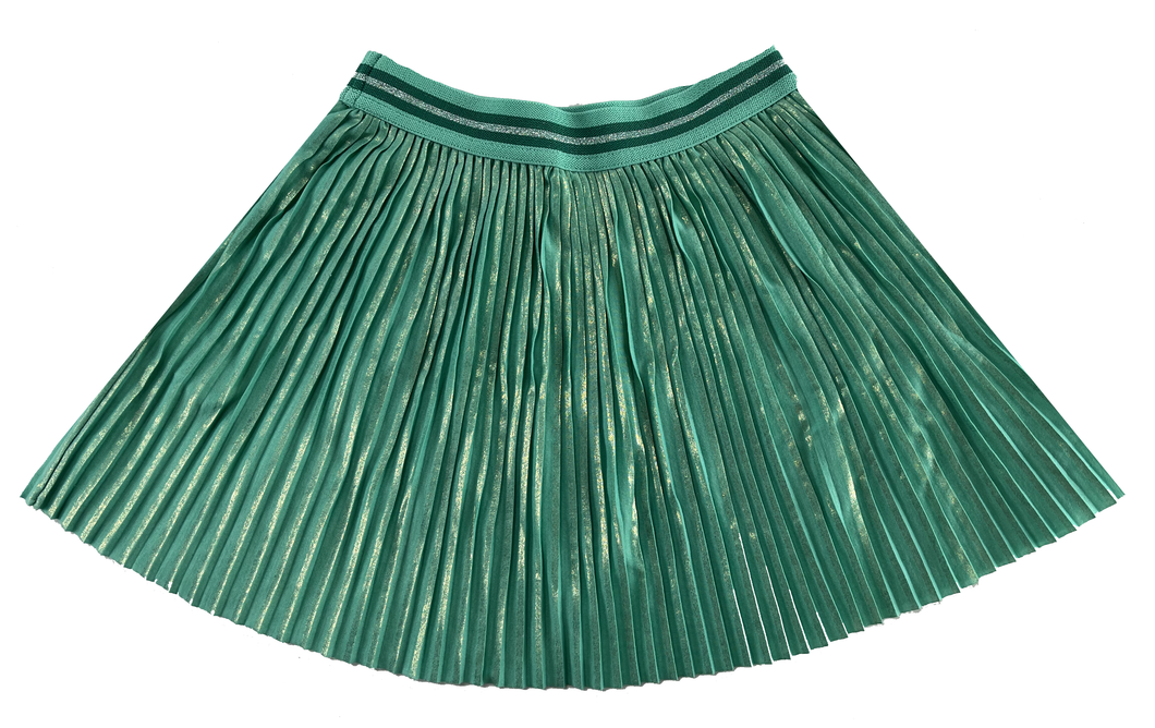 Pleated Midi Toddler Girls Skirt by Cat & Jack, Green with Gold Shimmer, 3T¬¨‚Ä†