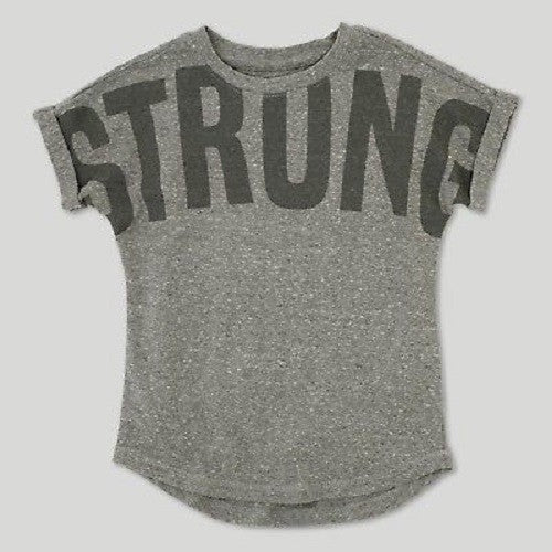Toddler Boys' Afton Street Strong Short Sleeve T-Shirt - Heather Gray 4T