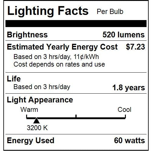 Sunlite 01710 - 60G16/CL/MED 01710-SU G16 5 Decor Globe Light Bulb