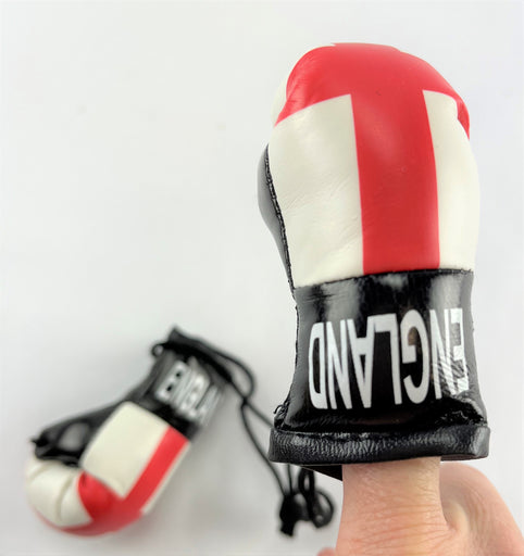 <p>Mini Boxing Gloves ENGLAND Country Flag National Pride MMA Car Mirror Décor</p>