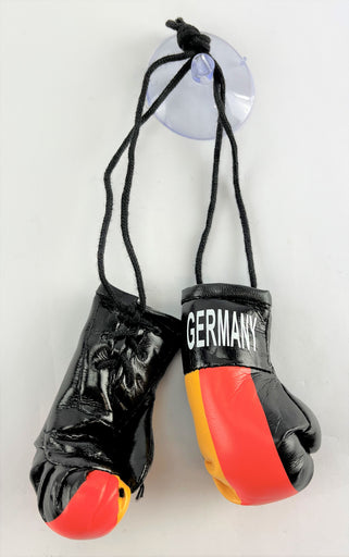 <p><strong>Mini Boxing Gloves GERMANY Country Flag National Pride MMA Car Mirror Décor</strong></p>