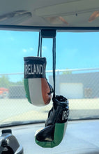 Load image into Gallery viewer, &lt;p&gt;&lt;strong&gt;Mini Boxing Gloves IRELAND Country Flag National Pride MMA Car Mirror D&eacute;cor&lt;/strong&gt;&lt;/p&gt;
