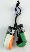 Load image into Gallery viewer, &lt;p&gt;&lt;strong&gt;Mini Boxing Gloves IRELAND Country Flag National Pride MMA Car Mirror D&eacute;cor&lt;/strong&gt;&lt;/p&gt;
