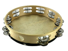 Load image into Gallery viewer, 10&quot; Single Row Tambourine 18 Jingle Tambourine for Adults Kids Percussion Music
