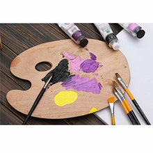 Load image into Gallery viewer, Large Paint Palette Tray Classically Designed Basswood Palette with Thumb Hole
