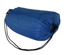 Load image into Gallery viewer, SLEEPING BAG MUMMY Type 8&#39; Foot 20+ Degrees F NAVY BLUE - Carrying Bag

