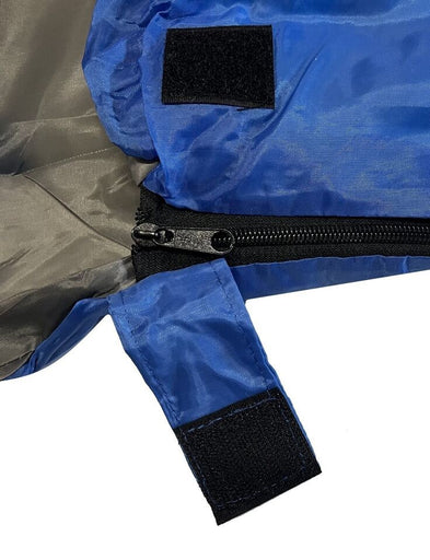 SLEEPING BAG MUMMY Type 8' Foot 20+ Degrees F NAVY BLUE - Carrying Bag