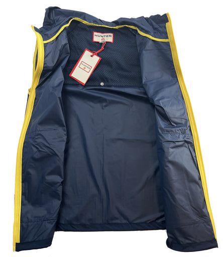 Hooded Water Resistant Windbreaker Vest by Hunter for Target Navy & Yellow X-Small