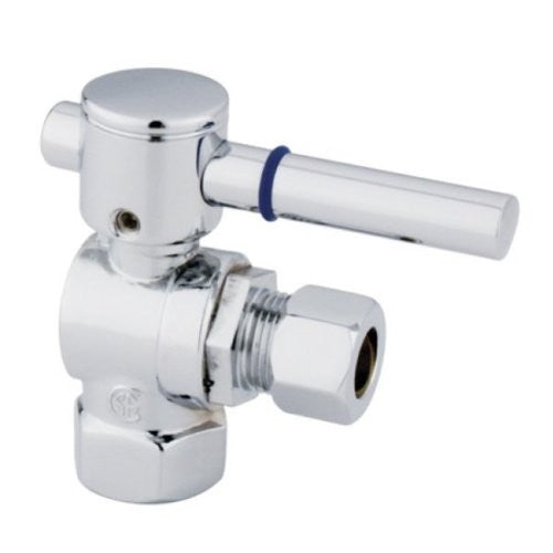 Kingston Brass CC33101DL+ Concord Lead Free 3/8-Inch IPS by 3/8-Inch OD Compression Angle Stop Valve, Polished Chrome