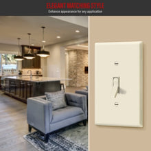 Load image into Gallery viewer, Leviton 1-Gang Toggle Device Switch Wallplate
