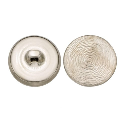 C&C Metal Products 5261 Tree Rings Metal Button, Size 30 Ligne, Nickel, 36-Pack