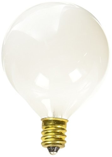 Bulbrite 25G16WH2 G16 Globe 120V Candelabra Light Bulb
