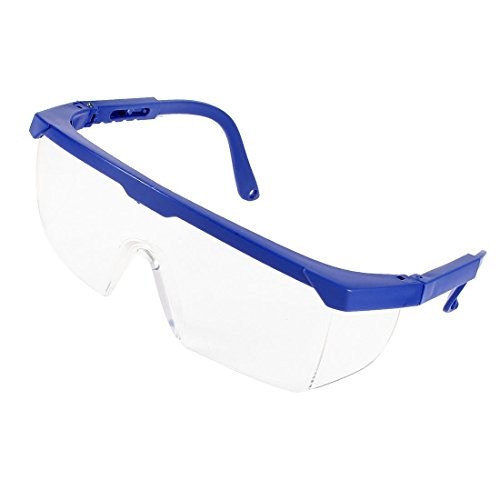 Uxcell Adjustable Arms Clear Uni-Lens Protective Safety Glasses Goggles