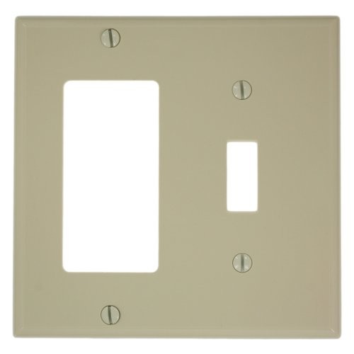 Leviton 2-Gang 1-Toggle Decora/GFCI Device Combination Wallplate