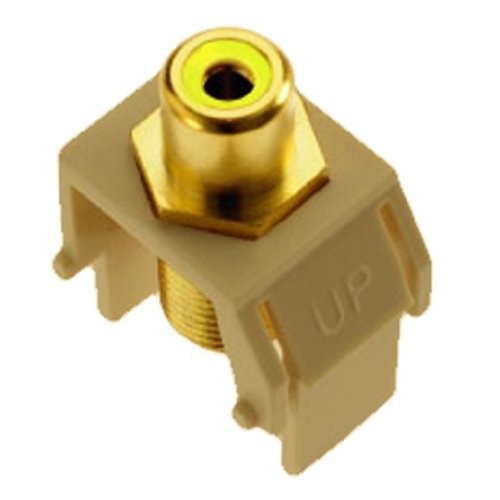 Legrand-On-Q WP3461BK RCA to FConnector, Black