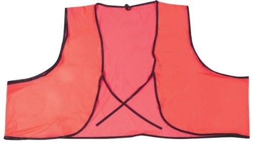 MCR Safety V041 Economy Polyester Mesh PVC Coated Safety Vest, Fluorescent Orange