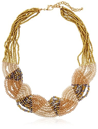 Leslie Danzis Iridescent Beaded Collar Necklace