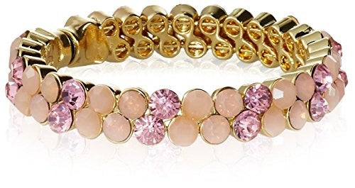 Stella + Ruby Pink Crystal Magnetic Hinge Bangle