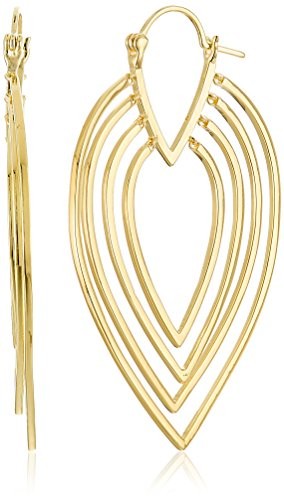 nOir 14K Gold-Plated Twiggy Hoop Earrings